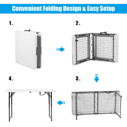 Adjustable Folding BBQ Camping Table for Garden Party Picnic