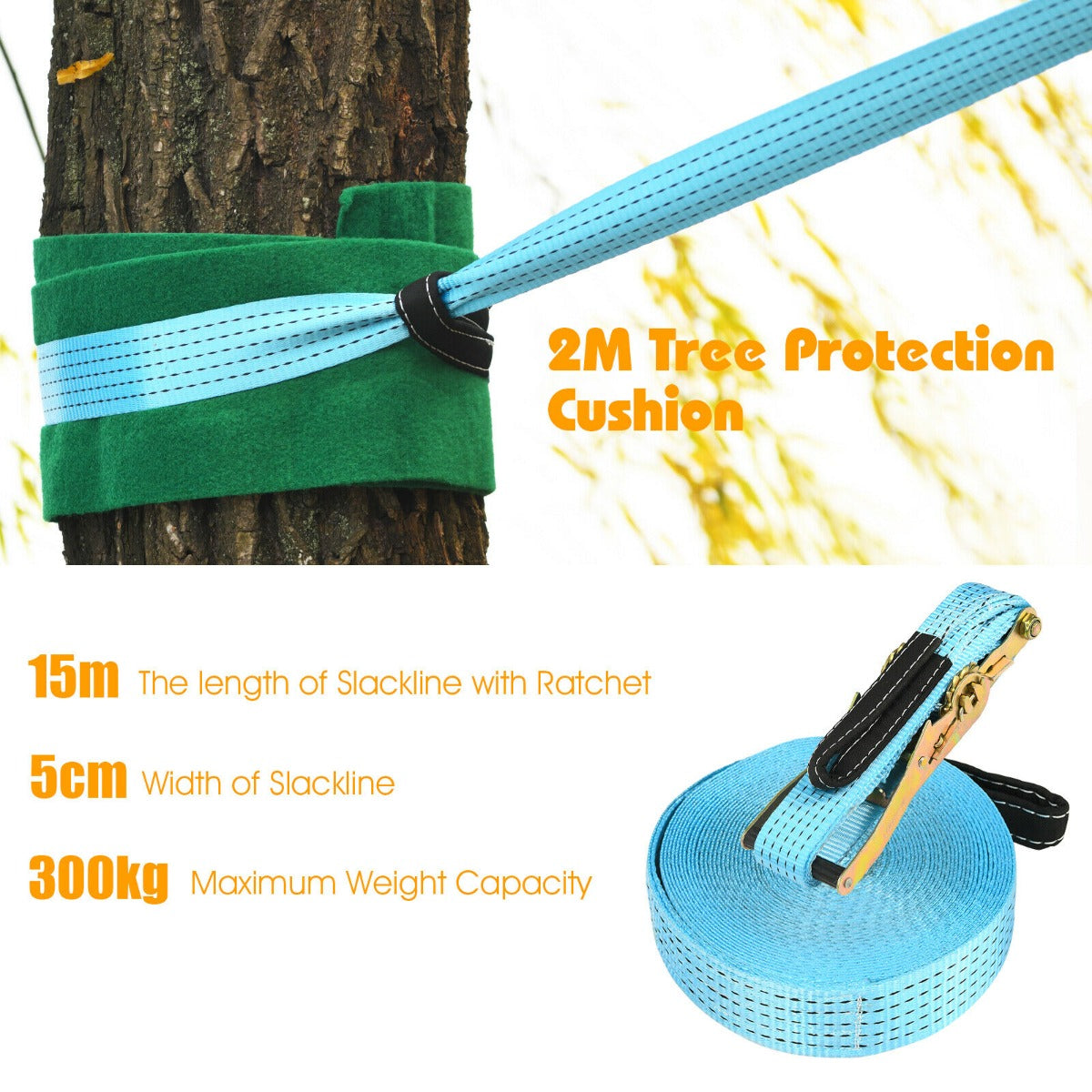 Ninja Slackline Set for Kids with Swing and Arm Trainer