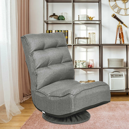 Ergonomic Lazy Chair with a 360 Degree Swivel-Grey