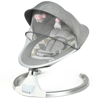 Electric Baby Bouncer Swing Chair-Grey