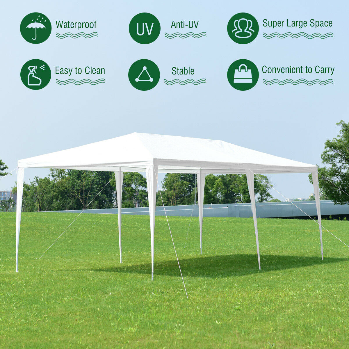 3 x 6m Outdoor Waterproof Gazebo