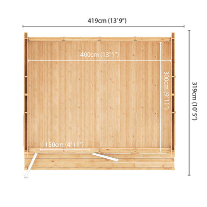 Sherwood Thoresby 4M X 3M Insulated Garden Room - (Upvc Windows & Doors) - White