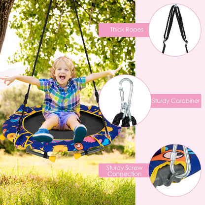 2-in-1 Folding Toddler Trampoline and Swing with Removable Handle