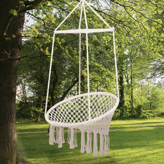 outsunny-hammock-macrame-swing-chair-hanging-seat-rope-tassels-indoor-outdoor-garden-solid-knitted-woven-net-seat-deck-porch-yard-beige