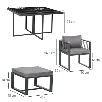 outsunny-8-seater-garden-dining-cube-set-aluminium-outdoor-furniture-set-dining-table-4-chairs-and-4-footstools-with-cushion-grey