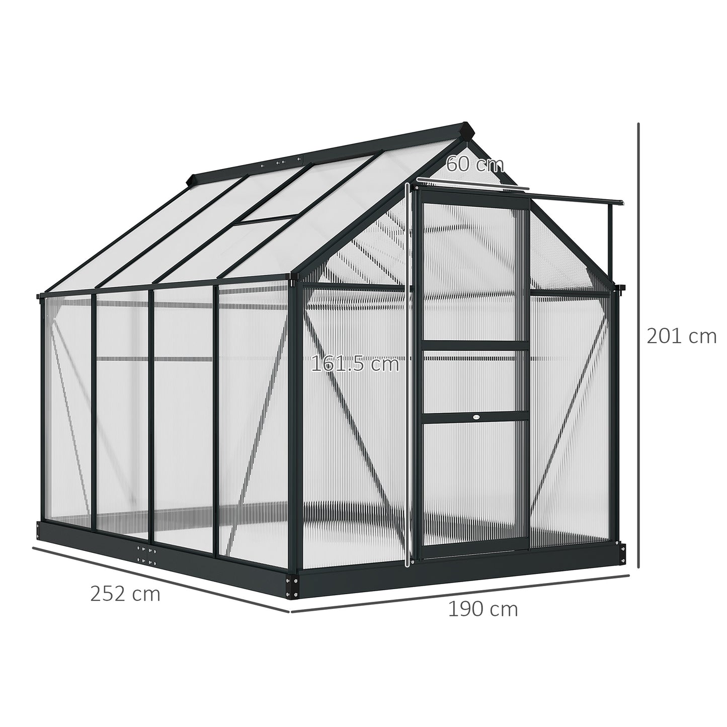 outsunny-clear-polycarbonate-greenhouse-large-walk-in-green-house-garden-plants-grow-galvanized-base-aluminium-frame-with-slide-door-6-x-8ft