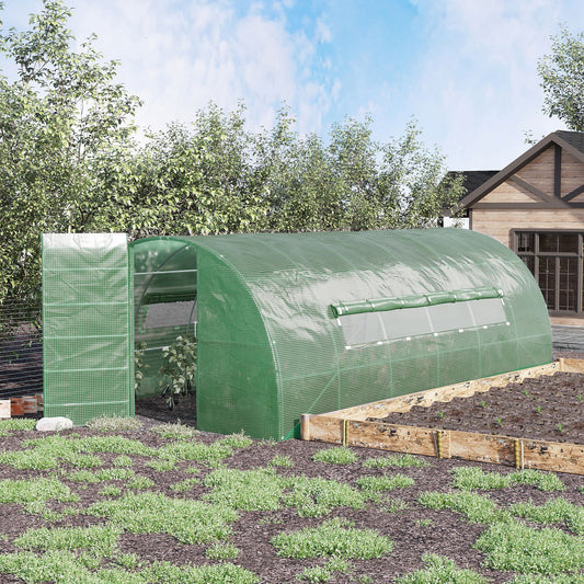 outsunny-reinforced-polytunnel-greenhouse-with-metal-hinged-door-25mm-diameter-galvanised-steel-frame-mesh-windows-3-x-6m