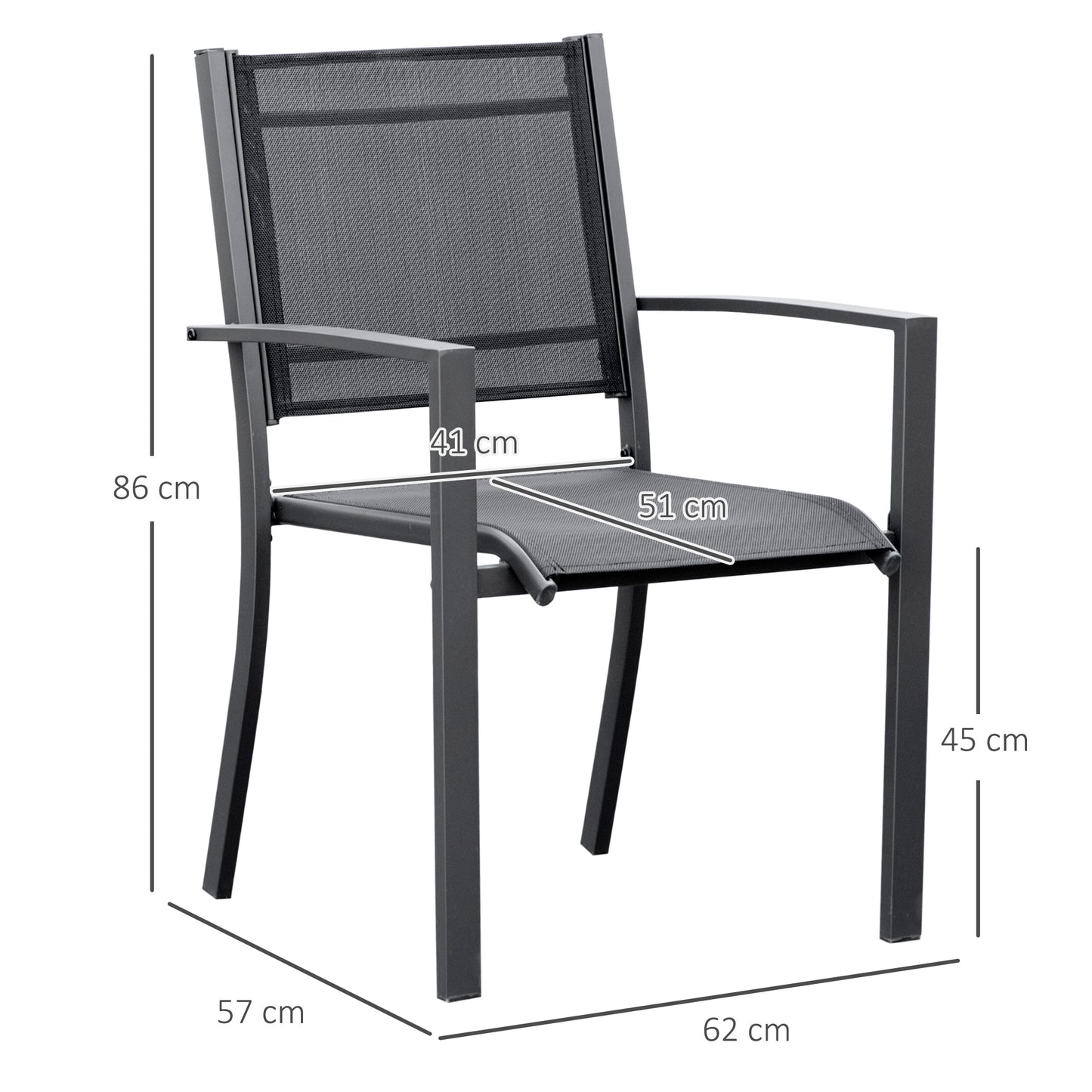 outsunny-garden-chairs-set-of-2-outdoor-chairs-with-steel-frame-texteline-seats-for-camping-fishing-patio-balcony-dark-grey-black