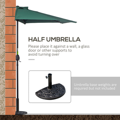 outsunny-2-7m-balcony-half-parasol-5-steel-ribs-construction-garden-outdoor-umbrella-green