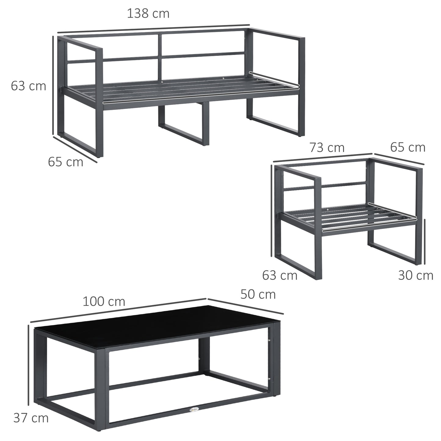 outsunny-4-pieces-garden-sofa-set-2-single-armchair-1-bench-side-table-set-aluminium-frame-patio-furniture-with-cushions-grey