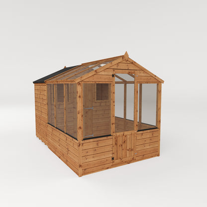 10 X 6 Traditional Apex Greenhouse Combi Shed