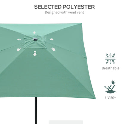 outsunny-2-x-3m-rectangular-market-umbrella-patio-outdoor-table-umbrellas-with-crank-push-button-tilt-green