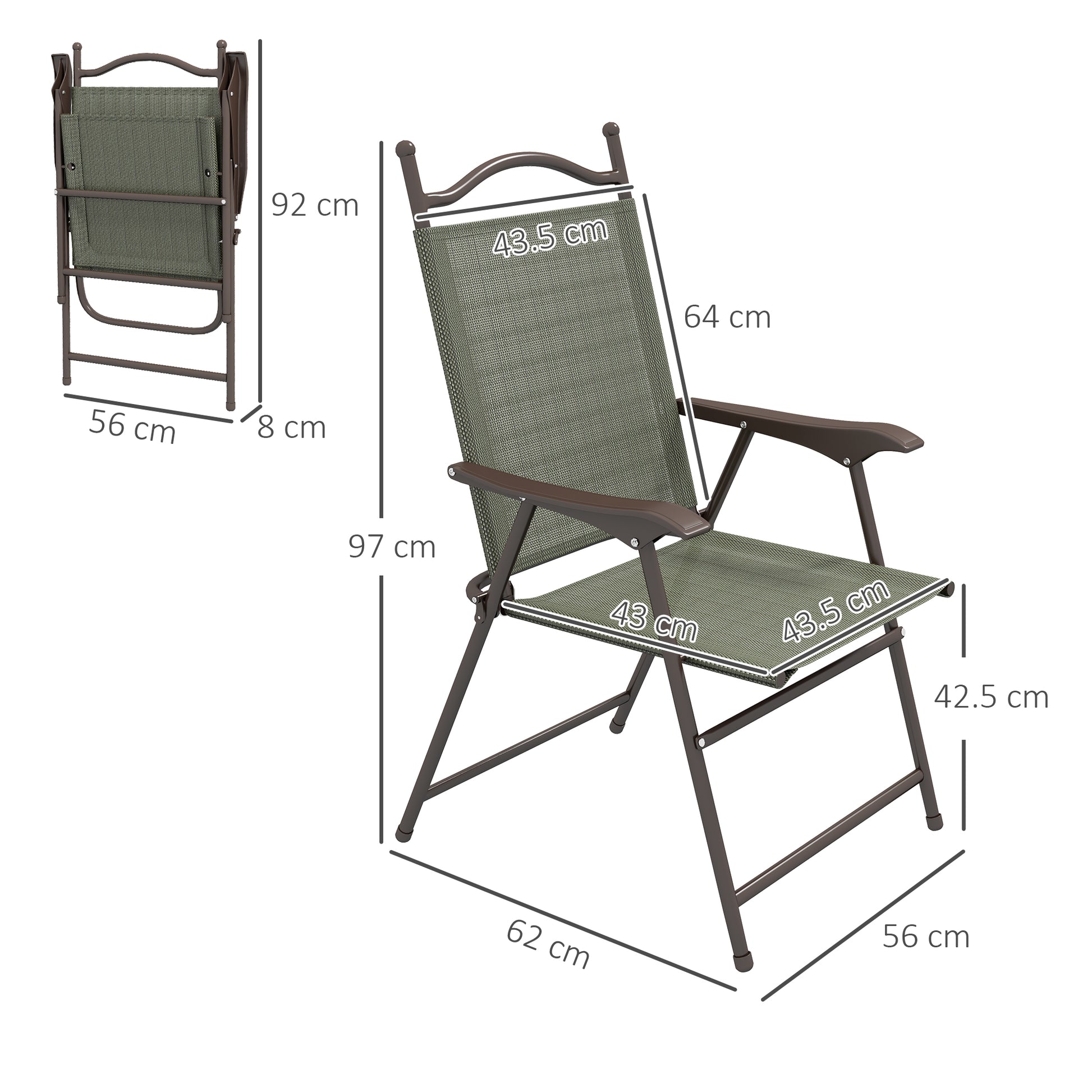 outsunny-2-pieces-folding-patio-camping-chairs-set-sports-chairs-for-adults-with-armrest-mesh-fabric-seat-for-lawn