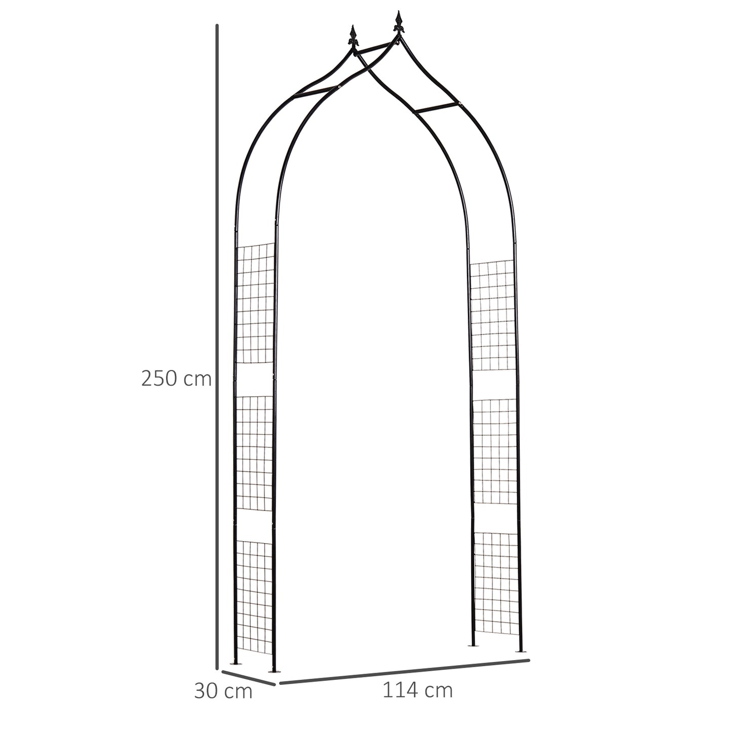 outsunny-steel-frame-backyard-metal-pergola-for-plants-trellis-garden-arch-black