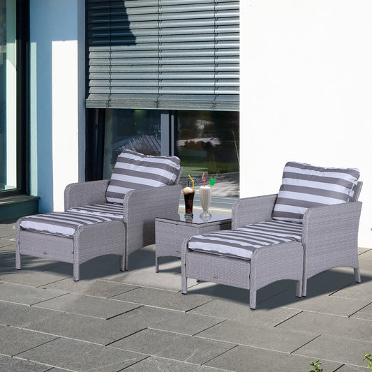 outsunny-2-seater-pe-rattan-garden-furniture-set-2-armchairs-2-stools-glass-top-table-cushions-wicker-weave-chairs-outdoor-seating-grey