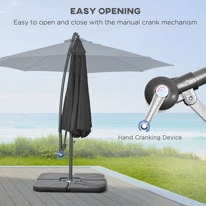 outsunny-3m-garden-banana-parasol-cantilever-umbrella-with-crank-handle-cross-base-weights-and-cover-for-outdoor-hanging-sun-shade-black