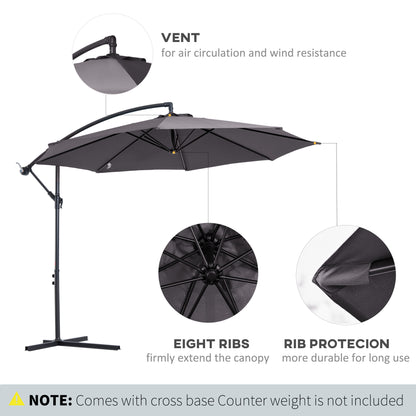 outsunny-3m-garden-banana-parasol-hanging-cantilever-umbrella-with-crank-handle-8-ribs-and-cross-base-for-outdoor-sun-shade-grey