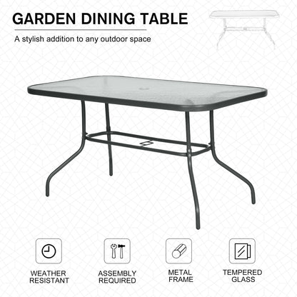 outsunny-aquatex-glass-garden-table-curved-metal-frame-w-parasol-hole-4-legs-outdoor-dining-sturdy-balcony-friends-family-tempered-grey