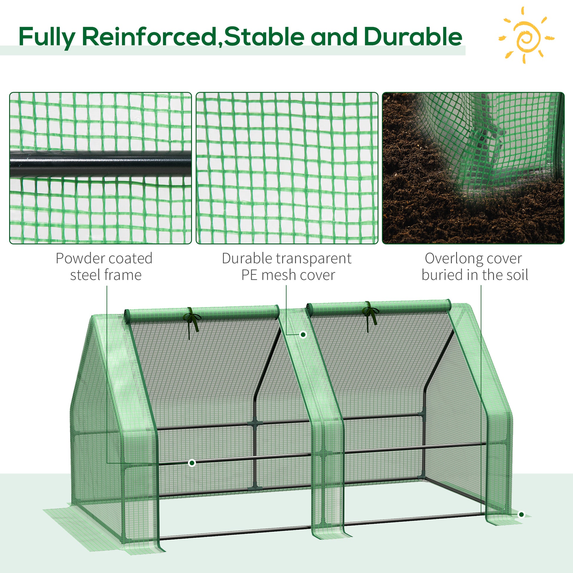 outsunny-mini-small-greenhouse-with-steel-frame-pe-cover-zippered-window-poly-tunnel-steeple-for-plants-vegetables-180-x-90-x-90-cm