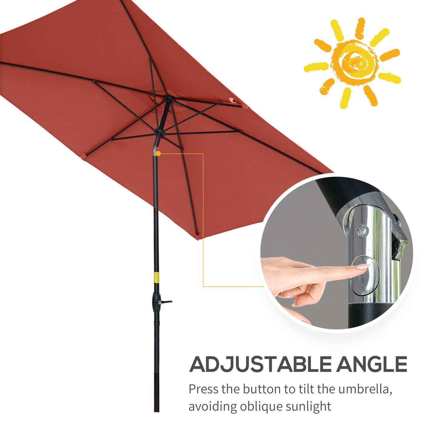 outsunny-2-x-3m-garden-parasols-umbrellas-rectangular-patio-market-umbrella-outdoor-sun-shade-w-crank-push-button-tilt-aluminium-pole-wine-red