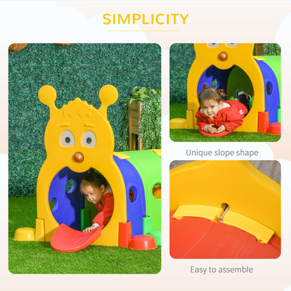 outsunny-play-tunnel-caterpillar-tunnel-for-kids-climb-toddler-play-structure-for-ages-3-6-years-indoor-outdoor-multi-coloured