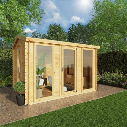 3.5M X 3M Log Cabin - 19Mm