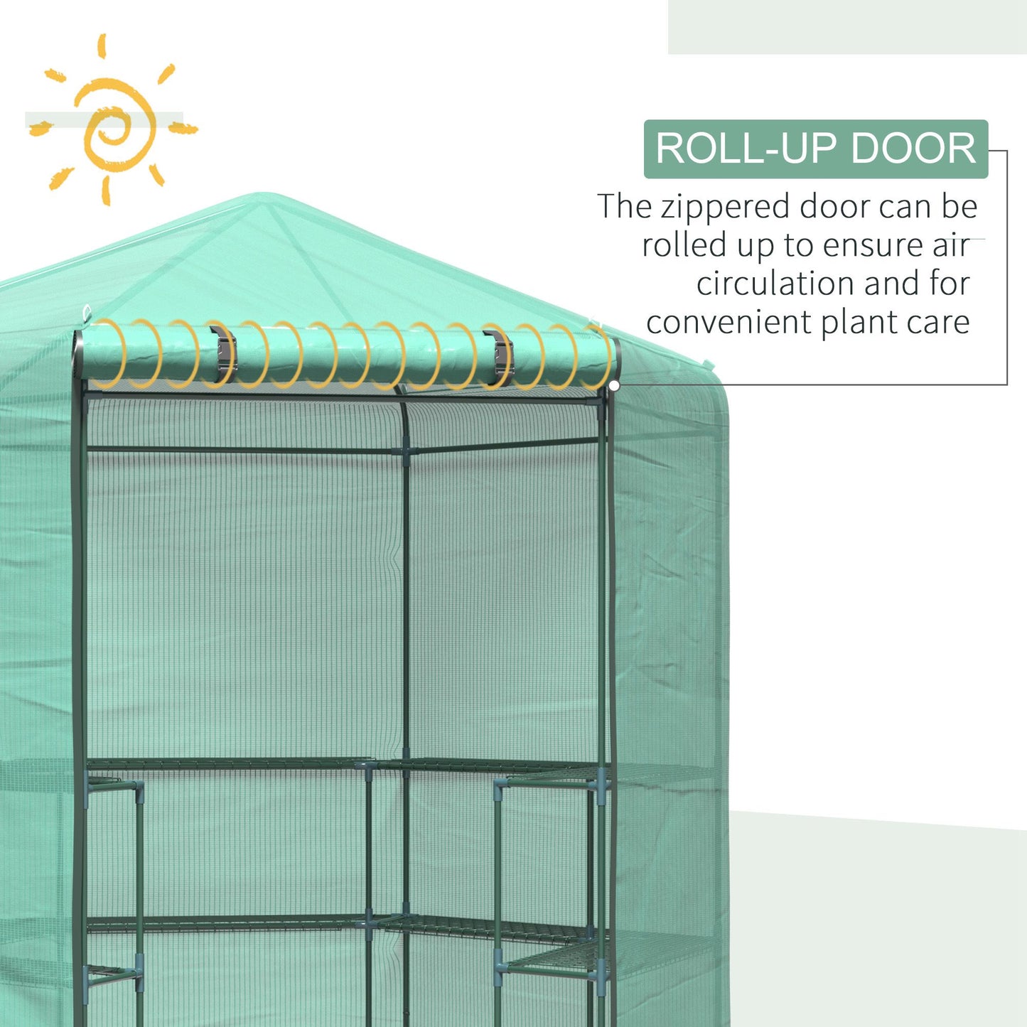 outsunny-hexagon-walk-in-garden-greenhouse-pe-planter-flower-growth-with-zipped-door-225-x-194-x-215h-cm