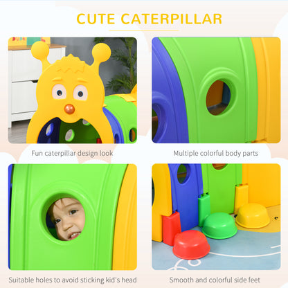 outsunny-play-tunnel-caterpillar-tunnel-for-kids-climb-toddler-play-structure-for-ages-3-6-years-indoor-outdoor-multi-coloured