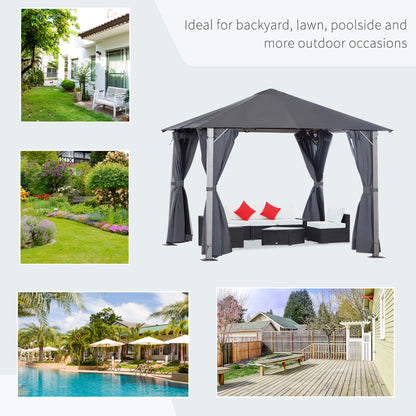 outsunny-metal-frame-curtain-draped-outdoor-garden-gazebo-grey