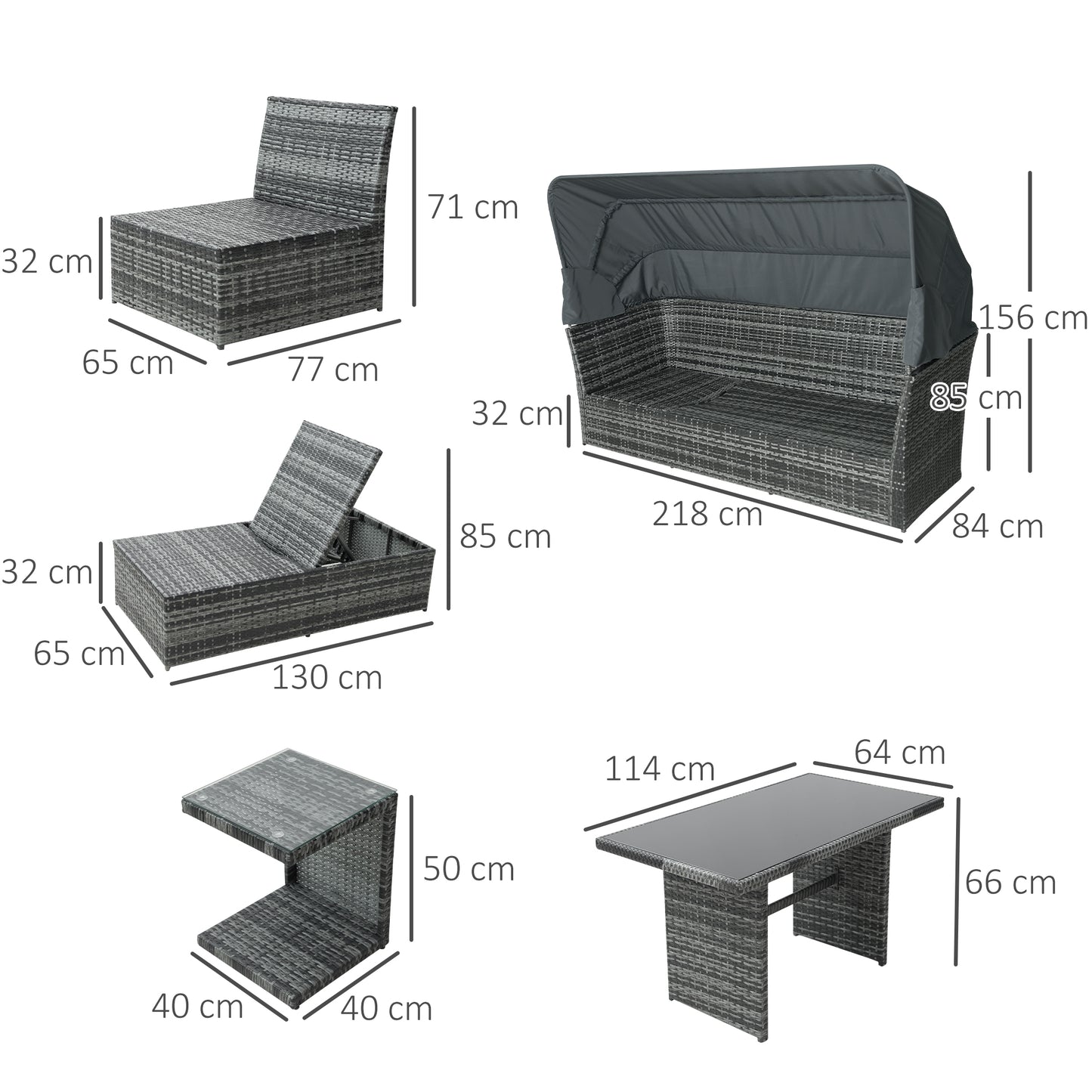 outsunny-5-seater-outdoor-rattan-garden-sofa-sets-reclining-sofa-adjustable-canopy-side-dining-table-set-mixed-grey