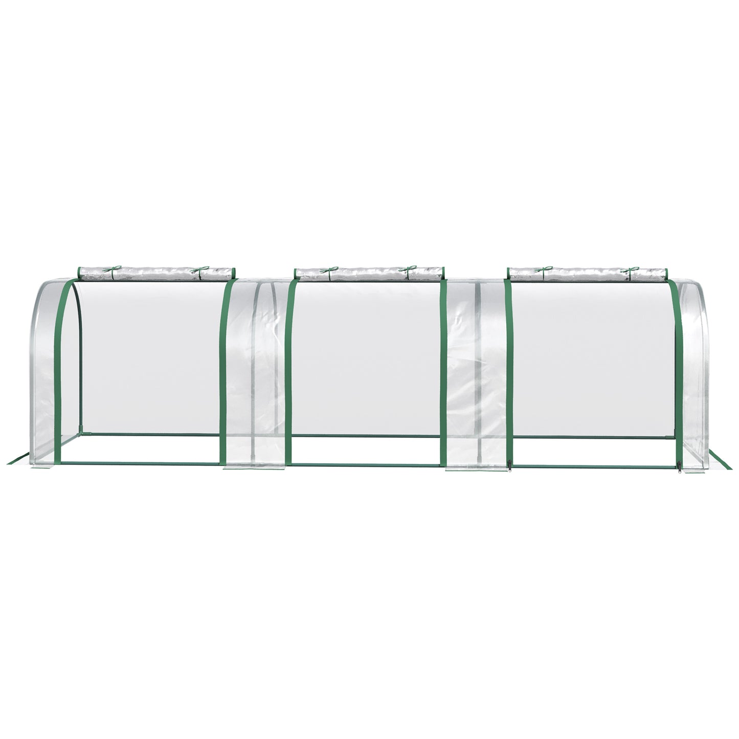 outsunny-pvc-tunnel-greenhouse-green-grow-house-steel-frame-for-garden-backyard-with-zipper-doors-295x100x80-cm-clear