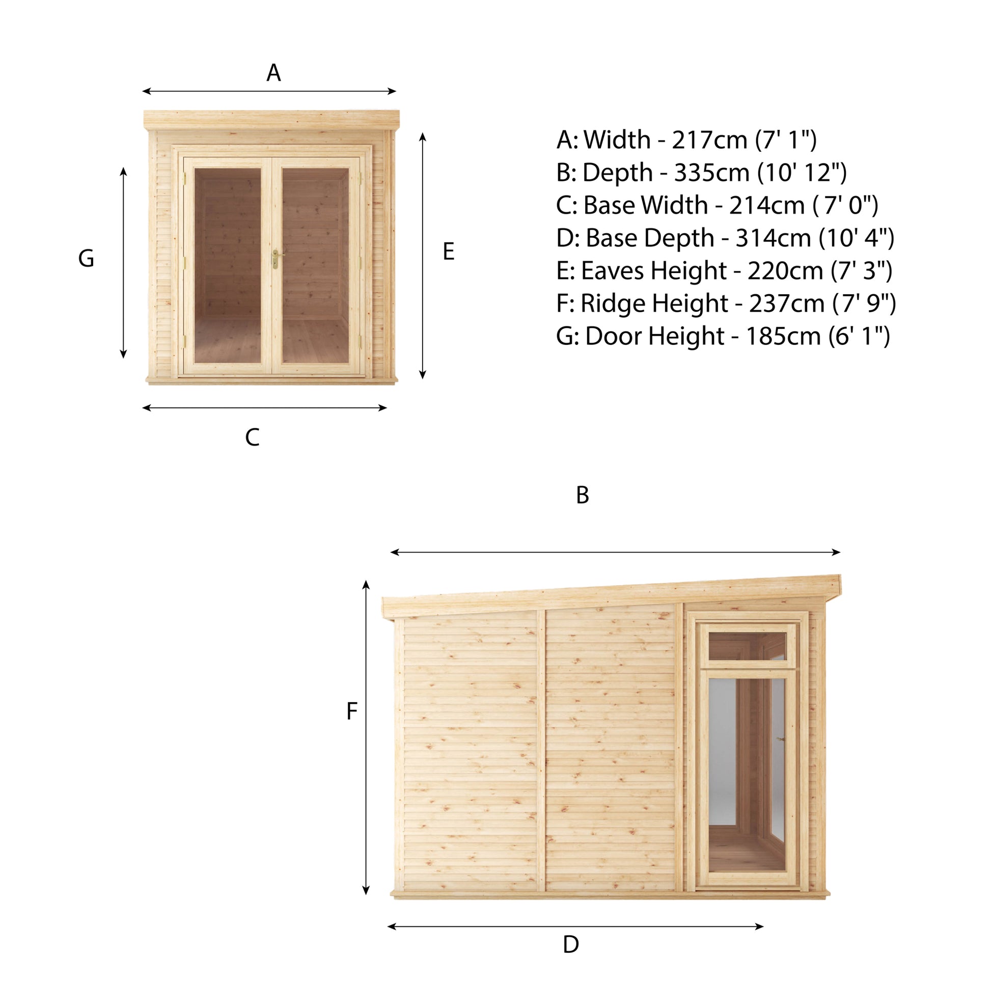 2M X 3M(D) Self Build Insulated Garden Room