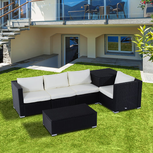 outsunny-4-seater-rattan-garden-corner-sofa-set-wicker-4-seater-garden-weave-furniture-w-cushion-black