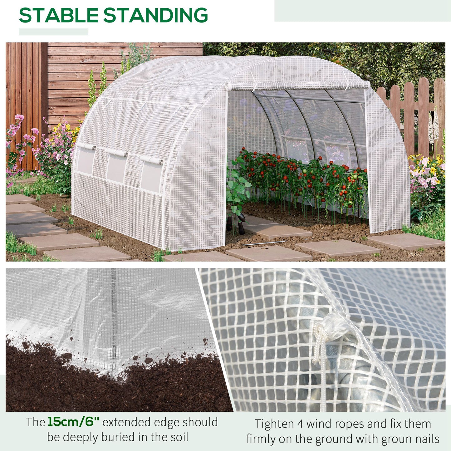 outsunny-3-x-3-x-2-m-polytunnel-greenhouse-walk-in-pollytunnel-tent-with-steel-frame-reinforced-cover-zippered-door-6-windows-for-garden-white