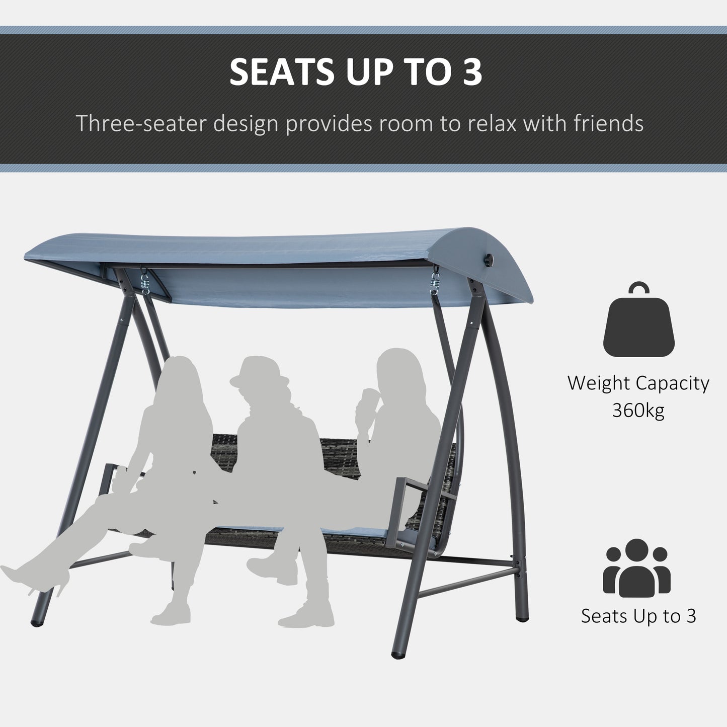 outsunny-2-3-seater-outdoor-garden-rattan-swing-chair-with-adjustable-canopy-removable-cushion-hammock-seater-bench-bed-lounger-mixed-grey