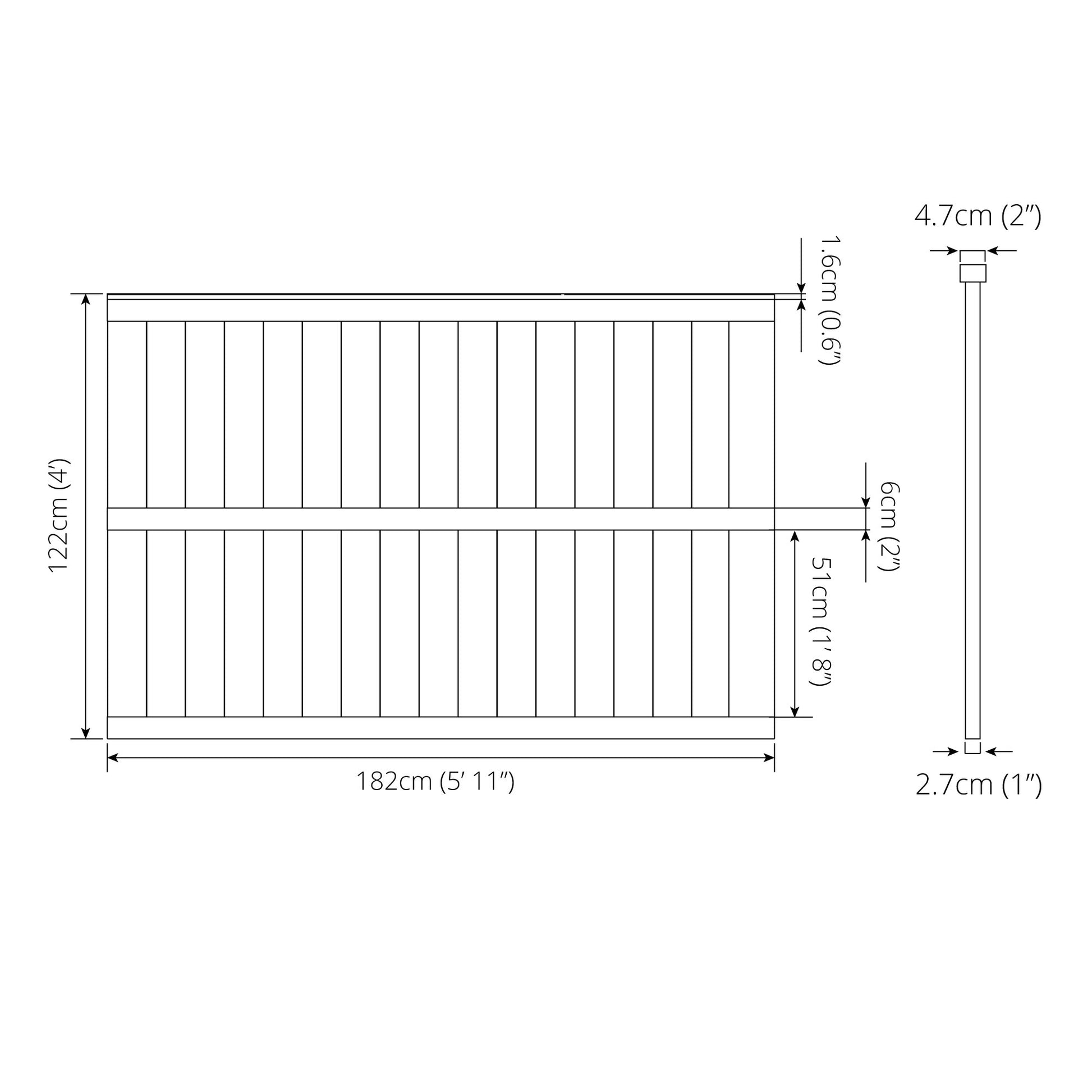 Feather Edge 1220Mm - Pressure Treated