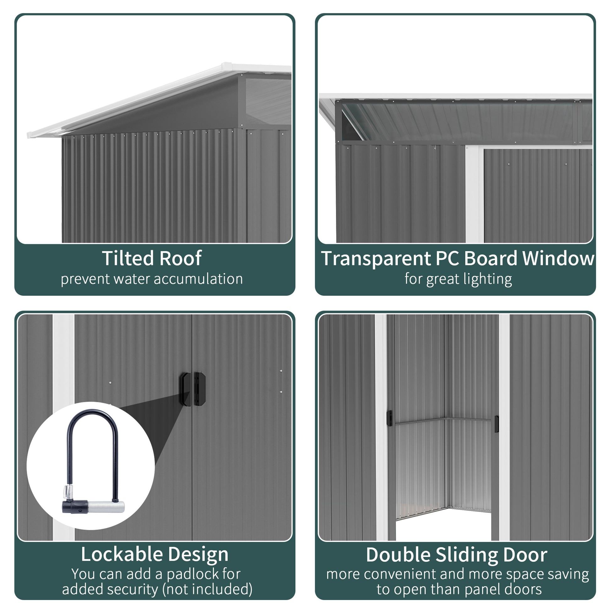 outsunny-garden-metal-storage-shed-house-hut-gardening-tool-storage-w-tilted-roof-and-ventilation-9-x-6ft-grey