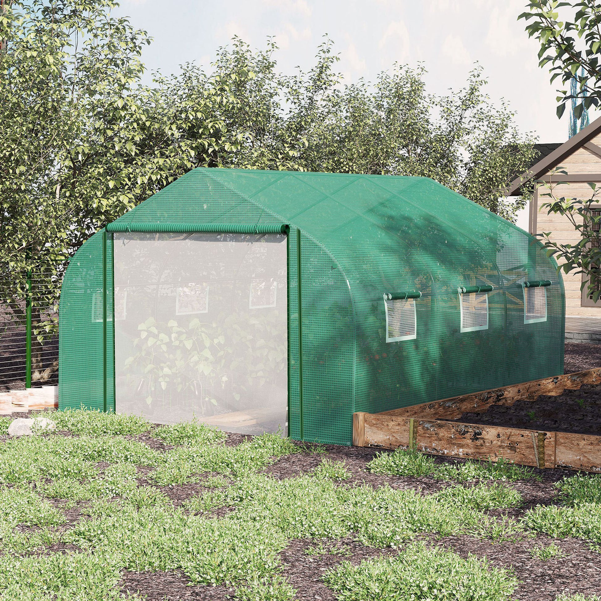 outsunny-walk-in-polytunnel-garden-greenhouse-outdoor-greenhouse-with-pe-cover-zippered-roll-up-door-and-6-windows-3-5-x-3-x-2m-green