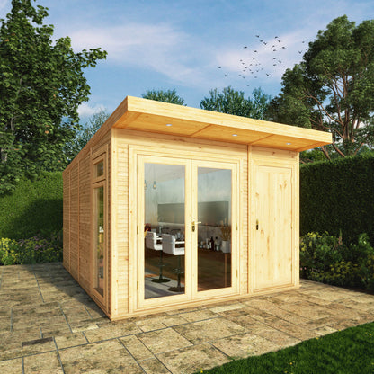 3M X 4M(D) Insulated Garden Room With Side Shed