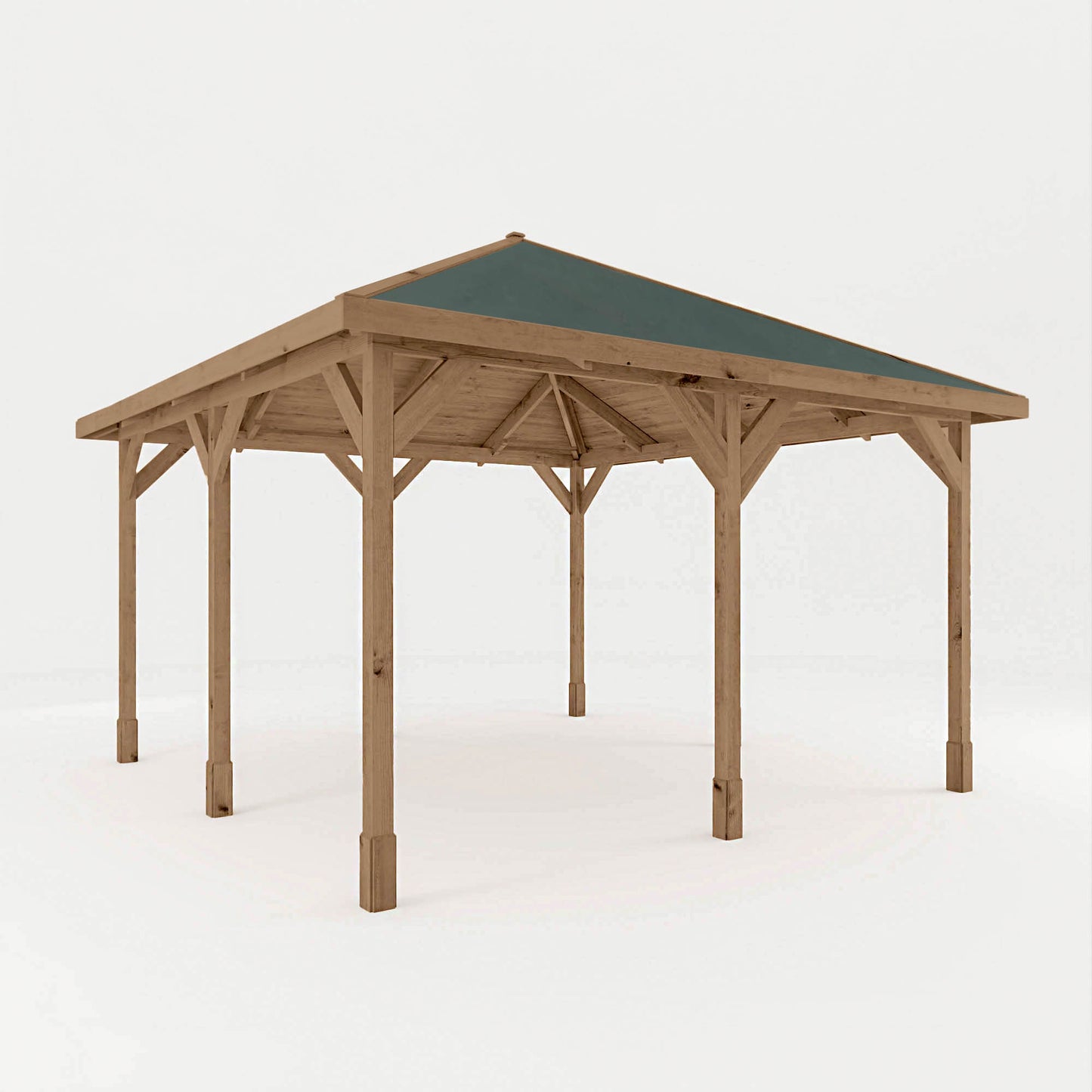 Pressure Treated Gazebo With Roof 4M X 4M