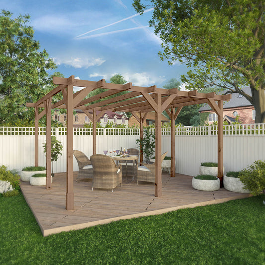 Pressure Treated Pergola 4M X 4M