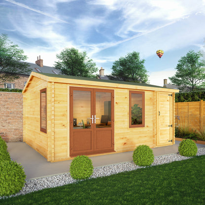 5.1M X 4M Home Office Elite - 44Mm (Upvc Windows & Door) - Oak