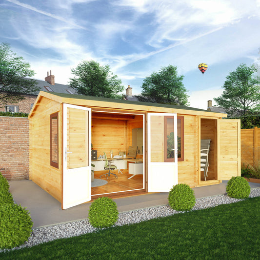 5.1M X 4M Home Office Elite - 44Mm (Upvc Windows & Door) - Oak