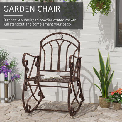 outsunny-metal-single-chair-1-seater-garden-outdoor-rocking-chair-vintage-style-bronze