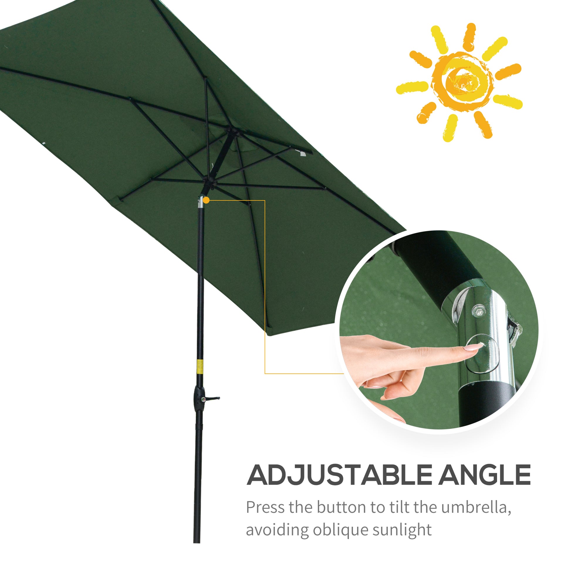 outsunny-2-x-3m-rectangular-market-umbrella-patio-outdoor-table-umbrellas-with-crank-push-button-tilt-green