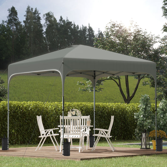 outsunny-3-x-3-m-pop-up-gazebo-foldable-canopy-tent-with-carry-bag-with-wheels-and-4-leg-weight-bags-for-outdoor-garden-patio-party-dark-grey