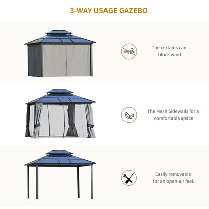 outsunny-3-6-x-3m-polycarbonate-hardtop-gazebo-canopy-with-double-tier-roof-and-aluminium-frame-garden-pavilion-with-mosquito-netting-and-curtains