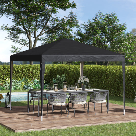 outsunny-3-x-3-meter-garden-heavy-duty-pop-up-gazebo-marquee-party-tent-folding-wedding-canopy-black-uv-protection