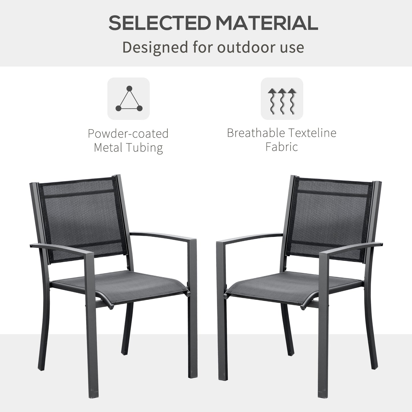 outsunny-garden-chairs-set-of-2-outdoor-chairs-with-steel-frame-texteline-seats-for-camping-fishing-patio-balcony-dark-grey-black