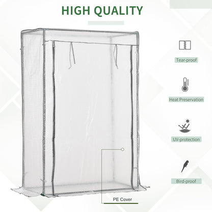 outsunny-100-x-50-x-150cm-greenhouse-steel-frame-pe-cover-with-roll-up-door-outdoor-for-backyard-balcony-garden-white